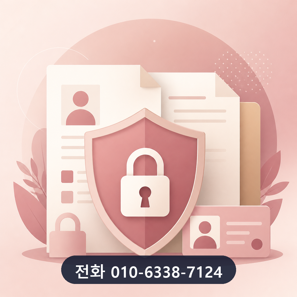 카드깡 사이트 개인정보 보호 이미지